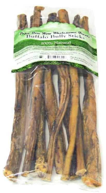 Papa Bow Wow Buffalo Bully Sticks - 12" Long - 815173013456