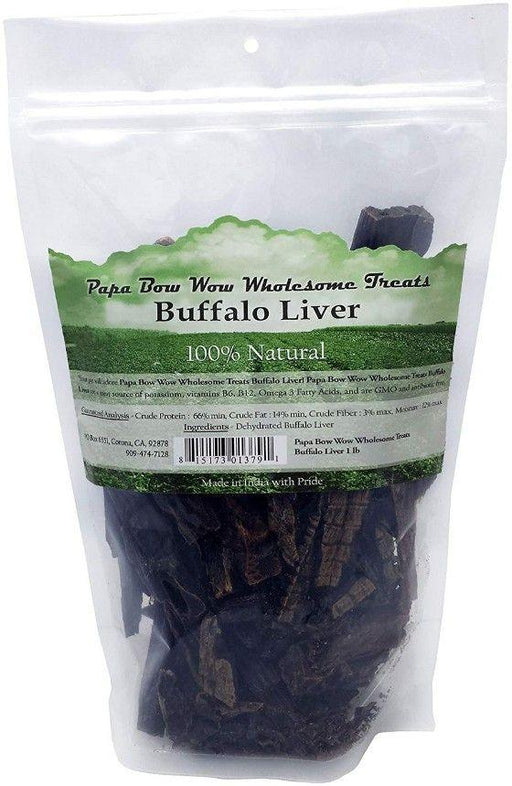 Papa Bow Wow Buffalo Liver Dog Treats - 815173013791