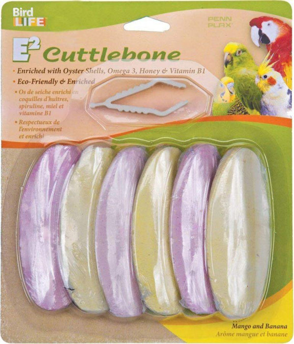 Penn Plax Bird Life E2 Mango & Banana Cuttlebone - 030172080302