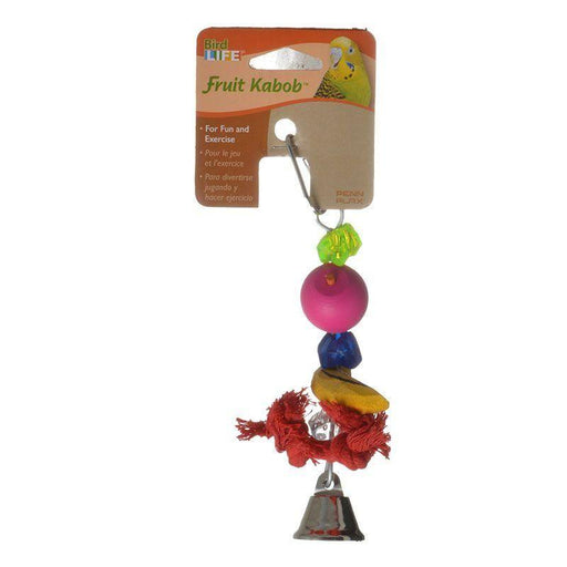 Penn Plax Bird Life Fruit-Kabob Wood Parakeet Toy - 030172000171