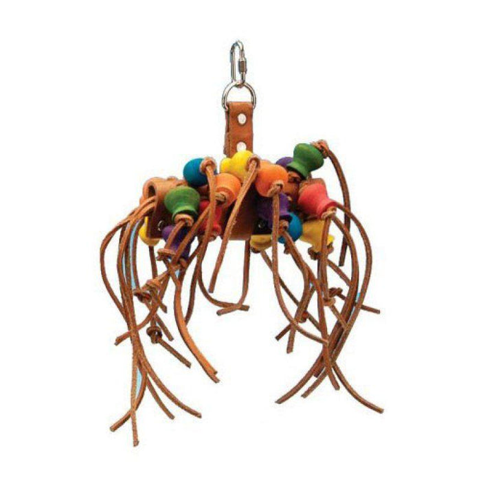 Penn Plax Bird Life Leather-Kabob Parrot Toy - 030172026034