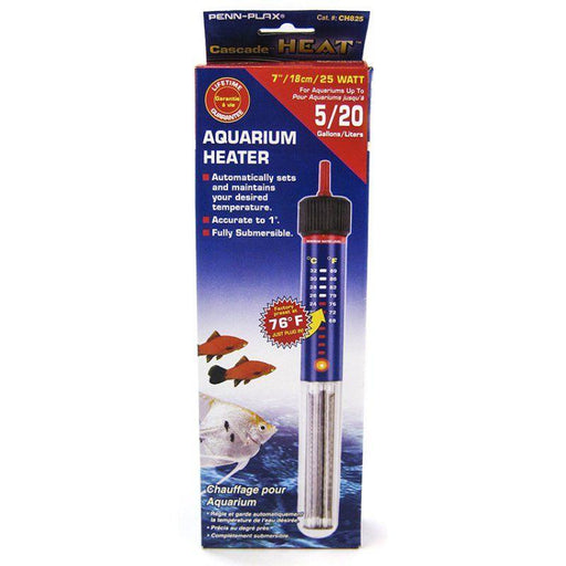 Penn Plax Cascade Submersible Heat Aquarium Heater - 030172034664