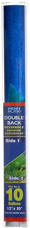 Penn Plax Double-Back Aquarium Background - Deep Blue Sea / Amazon Waters - 030172035098