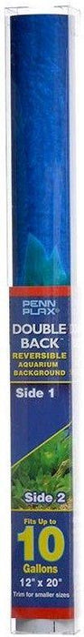 Penn Plax Double-Back Aquarium Background - Deep Blue Sea / Amazon Waters - 030172035098