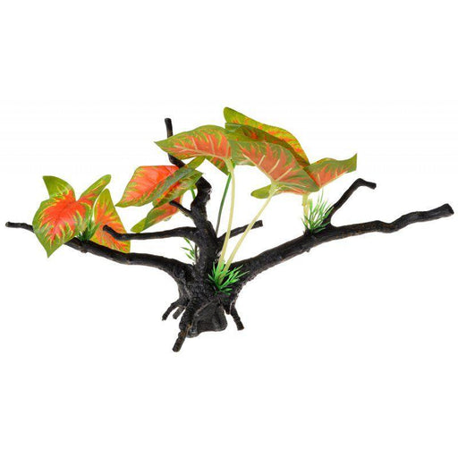 Penn Plax Driftwood Plant - Green & Red - Wide - 030172098161