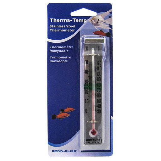 Penn Plax Therma-Temp Sainless Steel Thermometer - 030172371059