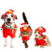 Pet Krewe Sesame Street Santa Elmo Pet Costume - 810005330107