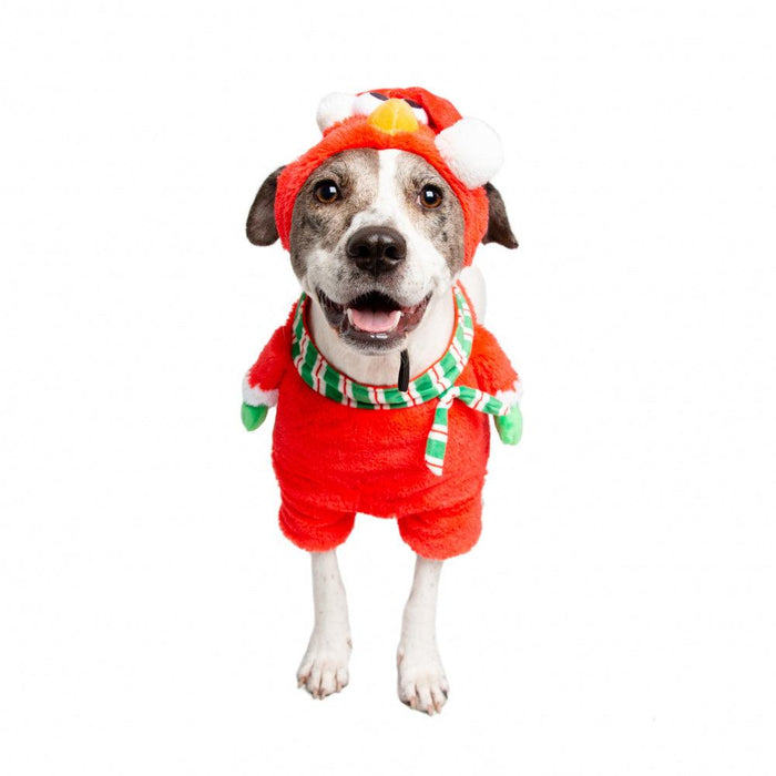 Pet Krewe Sesame Street Santa Elmo Pet Costume - 810005330107