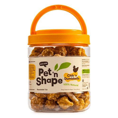 Pet 'n Shape Chik 'n Dumbbells Dog Treats - 032657104169