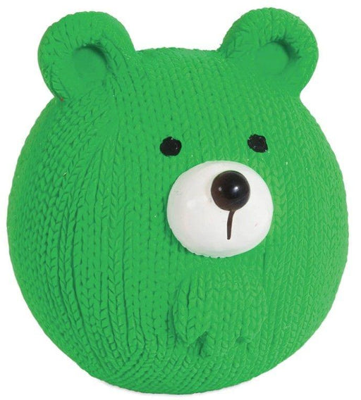 Petmate Booda Zoobilee Latex Bear Fetch Balls Dog Toy - 029695319952