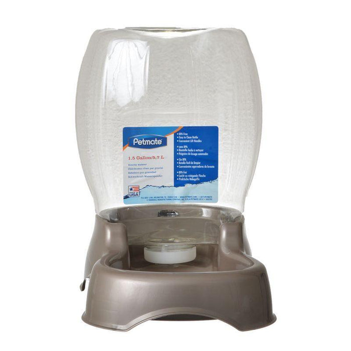 Petmate Cafe Pet Waterer - Pearl Tan - 029695244155