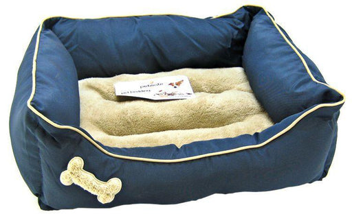 Petmate Plush Rectangular Bone Lounger - 029695283802