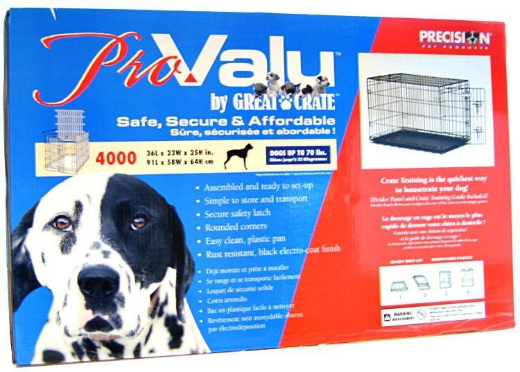 Precision Pet Pro Value by Great Crate - 1 Door Crate - Black - 715764112448