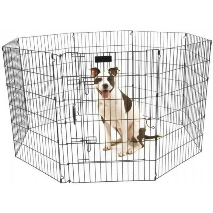 Precision Pet Ultimate Play Yard Exercise Pen - Black - 715764125363