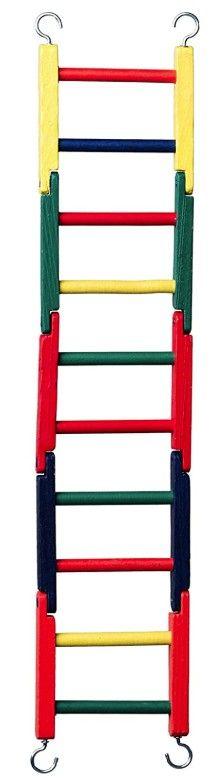 Prevue Carpenter Creations Jointed Wood Bird Ladder 20" Long Multicolor - 048081311400