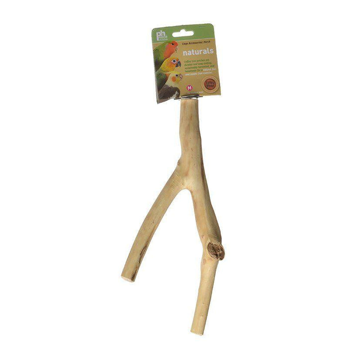 Prevue Naturals Y-Branch Perch - Coffee Wood - 048081010518