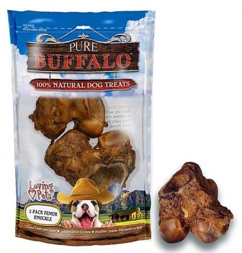 Pure Buffalo Meaty Femur Knuckle Dog Treats - 842982056527