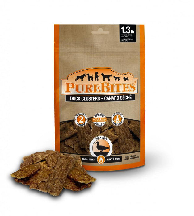 PureBites Duck Jerky Freeze Dried Raw Dog Treats - 878968002554