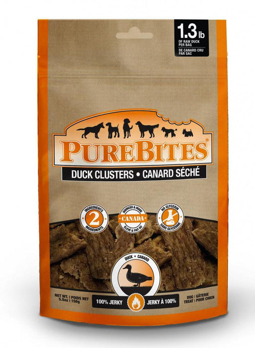 PureBites Duck Jerky Freeze Dried Raw Dog Treats - 878968002554