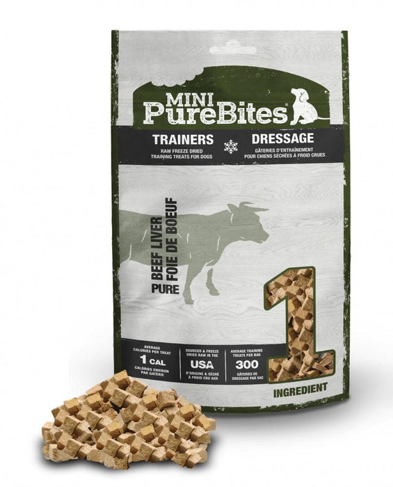 PureBites Mini PureBites Trainers RAW Freeze Dried Beef Liver Dog Treats - 878968002561