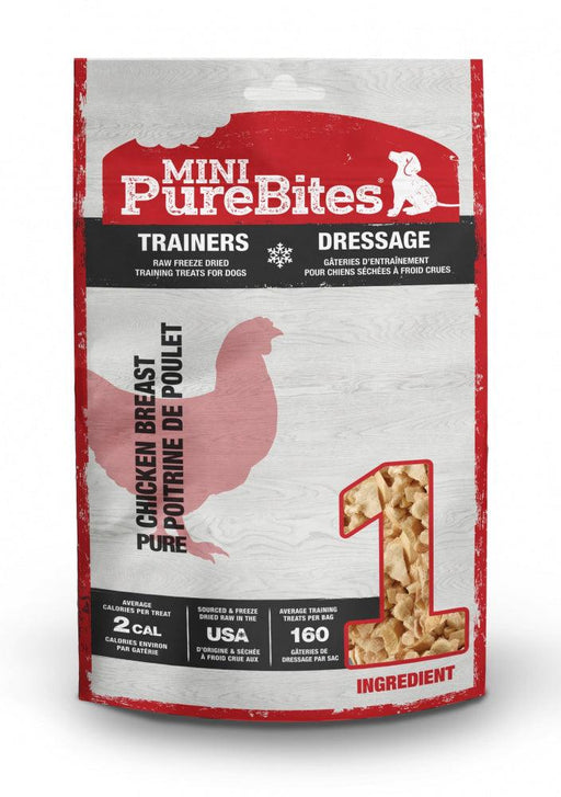 PureBites Mini PureBites Trainers RAW Freeze Dried Chicken Breast Dog Treats - 878968002578