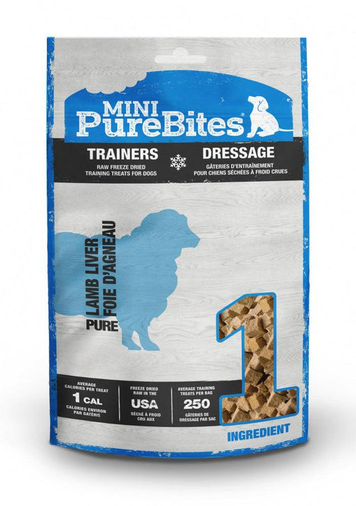 PureBites Mini PureBites Trainers RAW Freeze Dried Lamb Liver Dog Treats - 878968002585