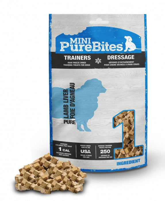 PureBites Mini PureBites Trainers RAW Freeze Dried Lamb Liver Dog Treats - 878968002585