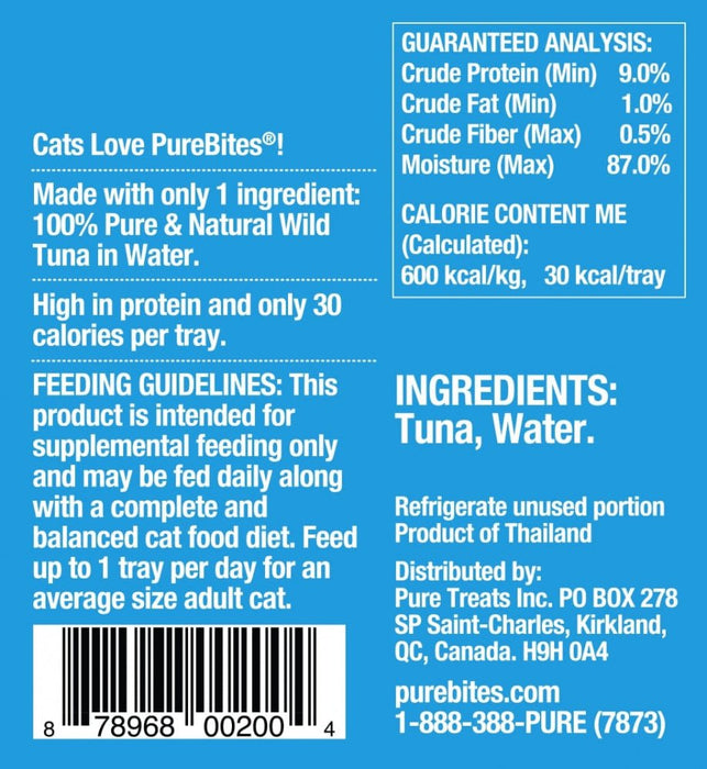 PureBites Mixer Wild Skipjack Tuna in Water Cat Food Topper Treat - 10878968002001