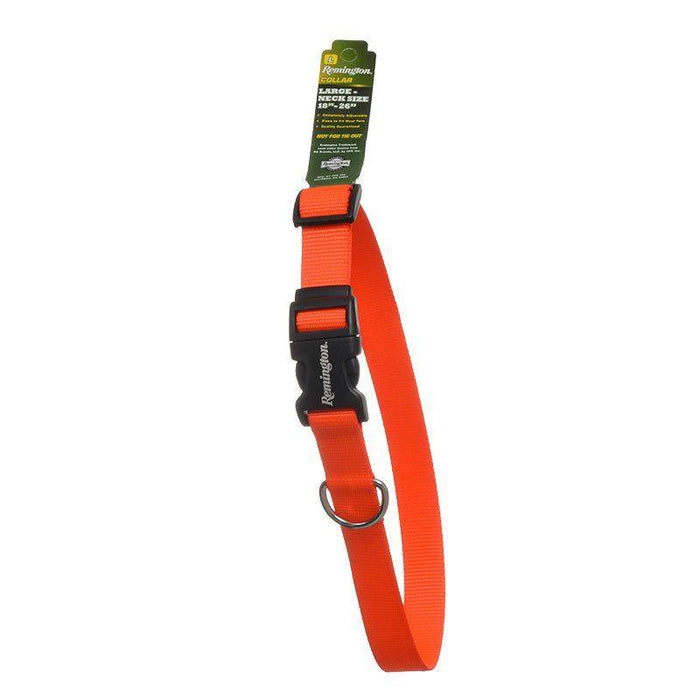 Remington Adjustable Patterned Dog Collar - Safety Orange - 076484083921