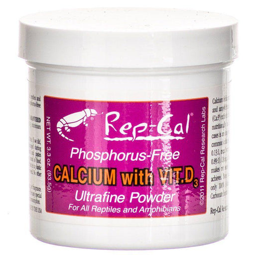 Rep Cal Phosphorus Free Calcium with Vitamin D3 - Ultrafine Powder - 788286002009