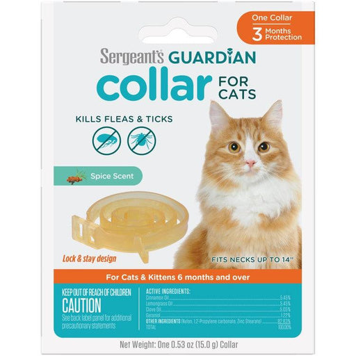 Sergeant's Guardian Flea & Tick Collar for Cats - 073091001294