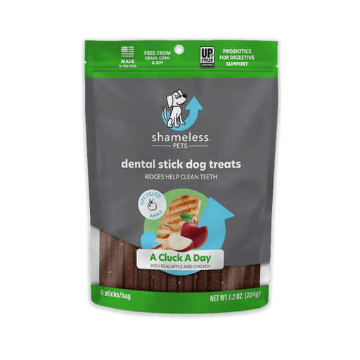 Shameless Pets A Cluck A Day Pre-Probiotic Dental Sticks, 7.2 oz - 750010897547