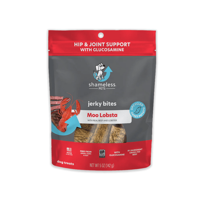 Shameless Pets Moo Lobsta Jerky Bites, 5 oz - 850010897226