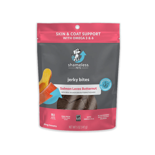 Shameless Pets Salmon Loves Butternut Jerky Bites, 5 oz - 850010897219