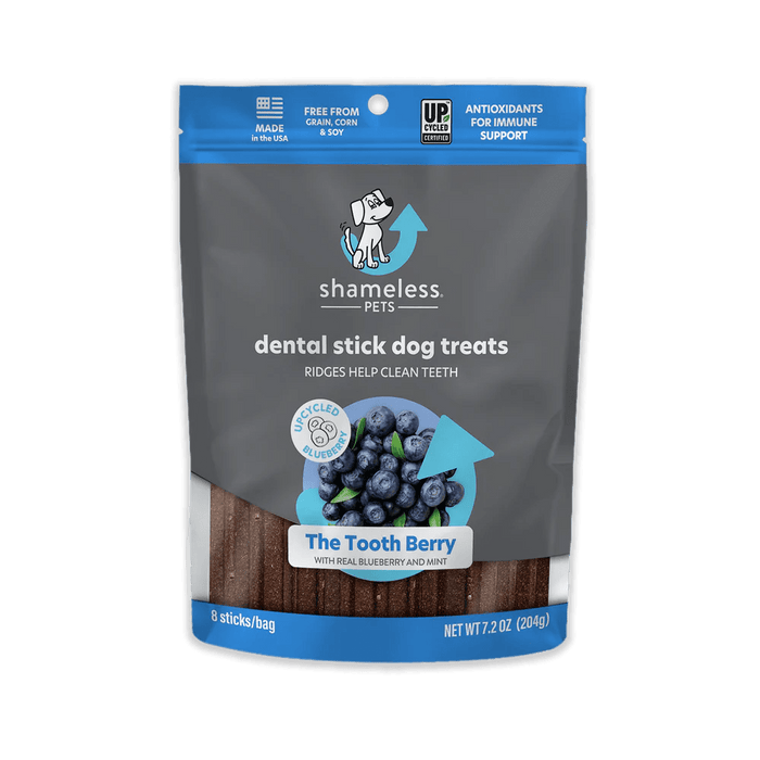 Shameless Pets The Tooth Berry Dental Sticks, 7.2 oz - 850010897264