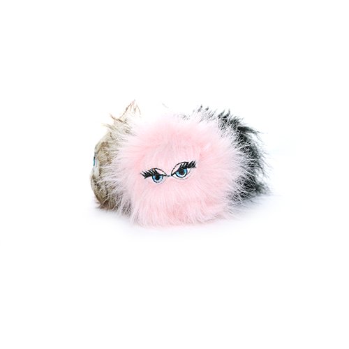 Silly Squeaker iBall Small Black Brown Pink Dog Toy - 180181904028