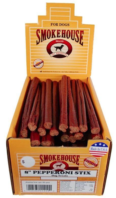 Smokehouse Pepperoni Stix 8" Dog Treat with Display Box - 078565554290