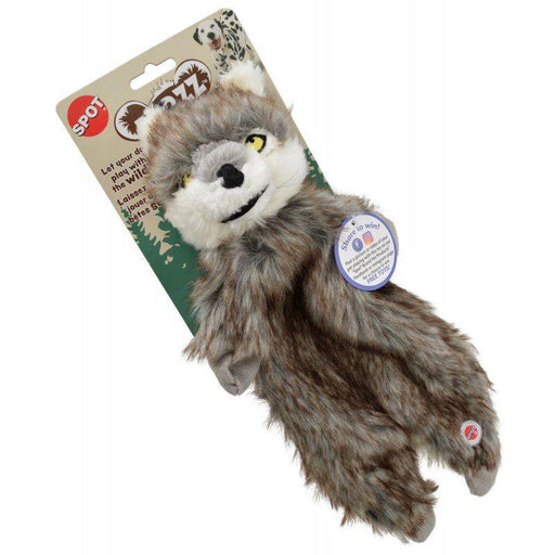 Spot Furzz Wolf Dog Toy - 077234543221