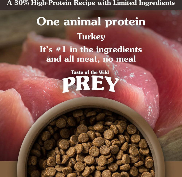 Taste Of The Wild Grain Free Prey Limited Ingredient Turkey Dry Dog Food - 074198613649