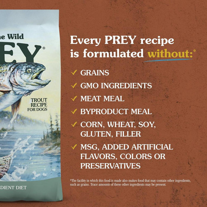 Taste Of The Wild Grain Free Prey Limited Ingredient Turkey Dry Dog Food - 074198613649