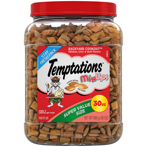 Temptations Mixups Crunchy & Soft Backyard Cookout Flavor Cat Treats - 023100109268