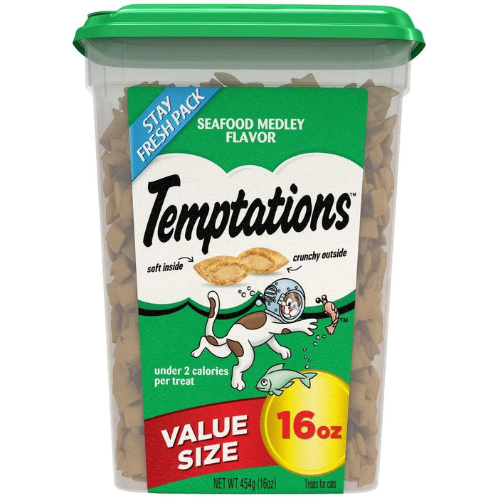 Temptations Seafood Medley Flavor Cat Treats - 058496281281