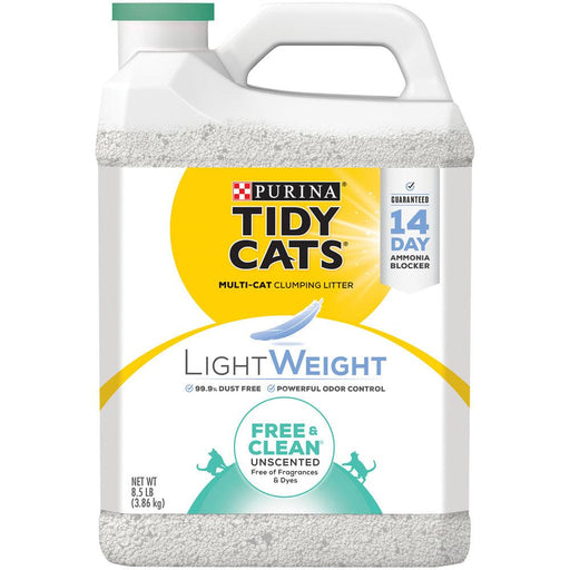 Tidy Cats Low Dust Clumping Cat Litter Lightweight Free & Clean Unscented Multi Cat Litter - 070230168627