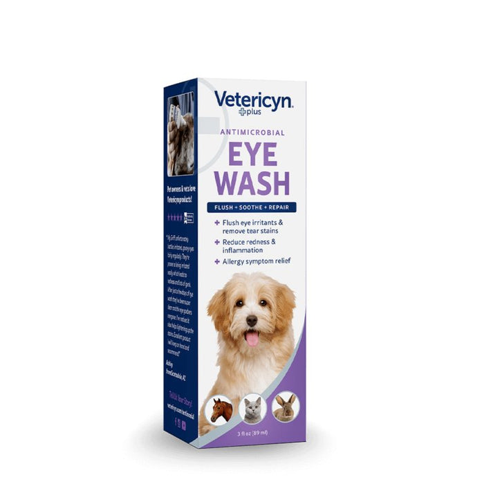 Vetericyn Plus Antimicrobial Eye Wash, 3oz - 818582011976