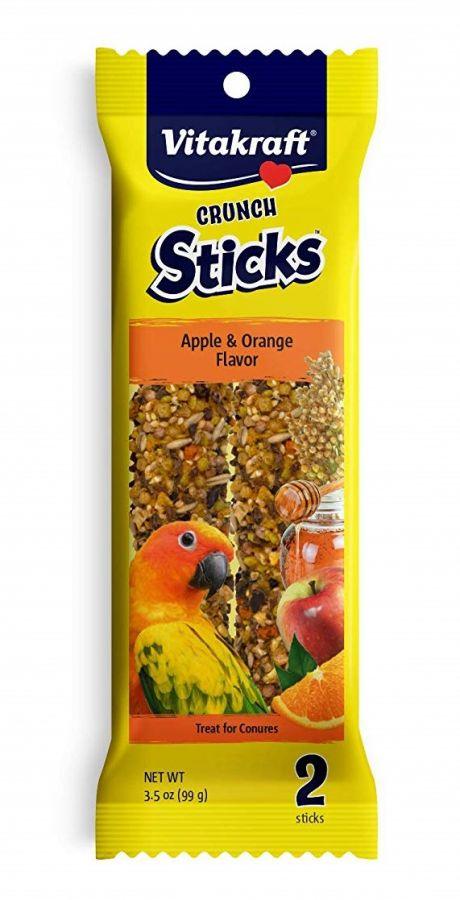 Vitakraft Crunch Sticks Apple & Orange Conure Treats - 051233316970