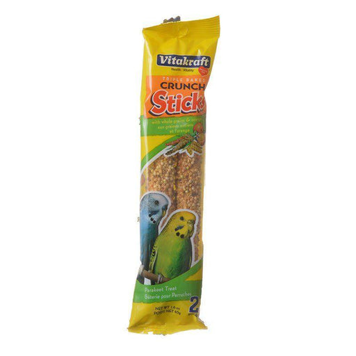 Vitakraft Crunch Sticks Parakeet Treat - Orange & Apricot Flavor - 051233211244