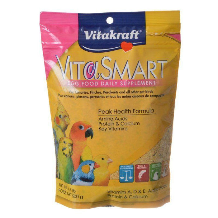 Vitakraft VitaSmart Egg Food Daily Supplement for Pet Birds - 051233347356