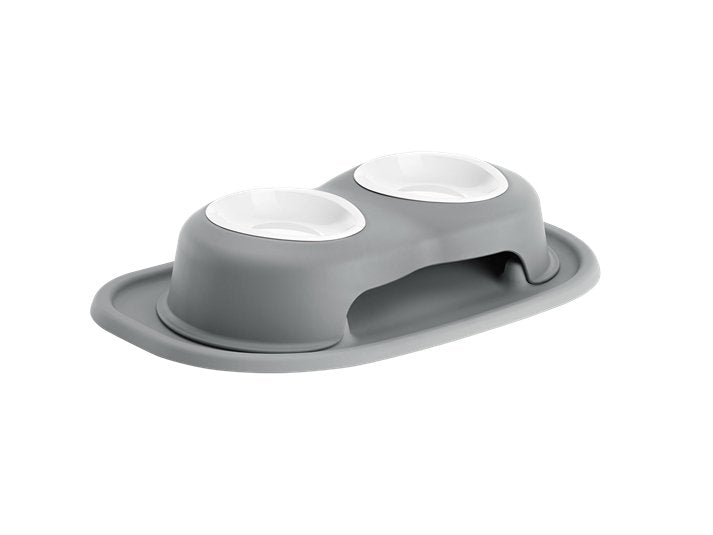 WeatherTech Double High Pet Feeding System - 3" with 8 oz Poly Bowls - 787765767019