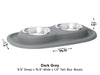 WeatherTech Double Low Pet Feeding System - 8 oz Stainless Steel Bowls - 787765850940