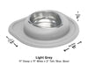 WeatherTech Single Low Pet Feeding System - 16 oz Stainless Steel Bowl - 787765278720